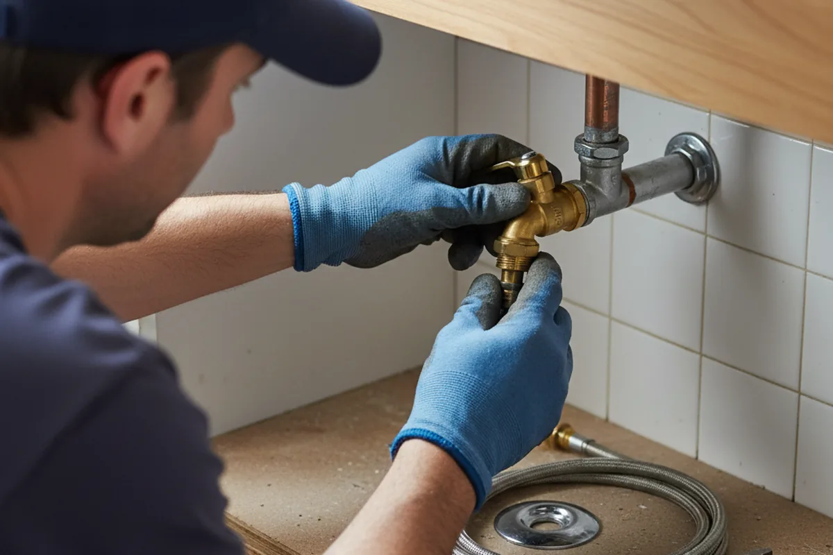 Shutoff valve and fitting work during Emergency Plumbing in Fountain